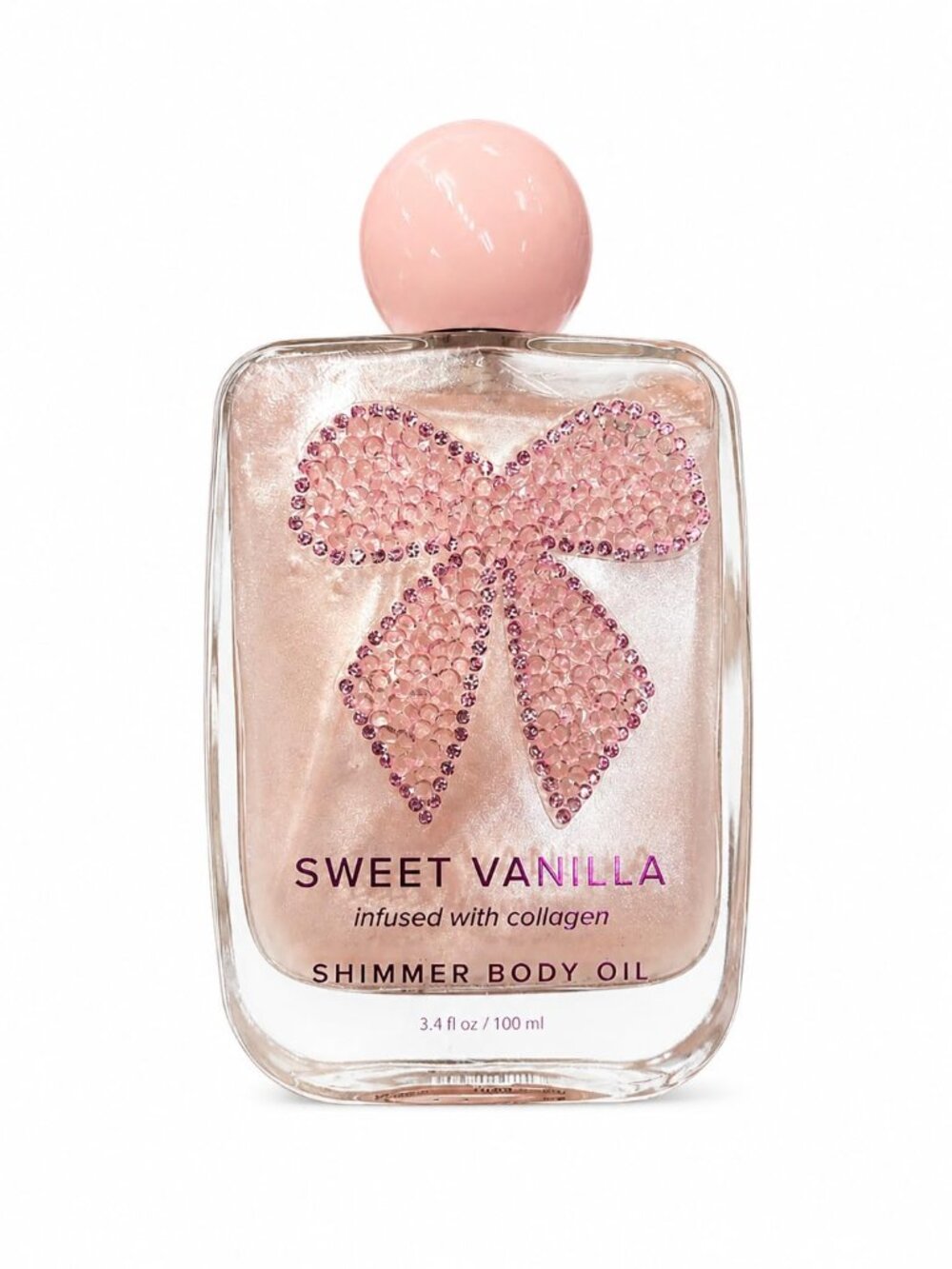 Sweet Vanilla Shimmer Body Oil Collagen Infused Glow Oil 3.4 oz